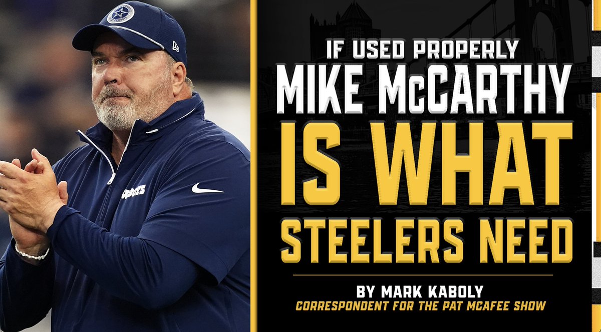 MarkKaboly's tweet image. KABOLY: Mike McCarthy very well could provide Steelers with best of both worlds

Mark Kaboly / Steelers Correspondent
For The @PatMcAfeeShow

PITTSBURGH — The Steelers announced across their social media accounts that they completed an in-person interview with Mike McCarthy for…