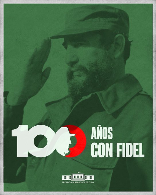 “La lucha por la paz significa luchar por salvar a la humanidad de una  destrucción apocalíptica, significa luchar por salvar a cientos de  millones de vidas de hombres, de mujeres, de jóvenes, de ancianos y de  niños”. #100AñosConFidel 
#CubaEstáFirme