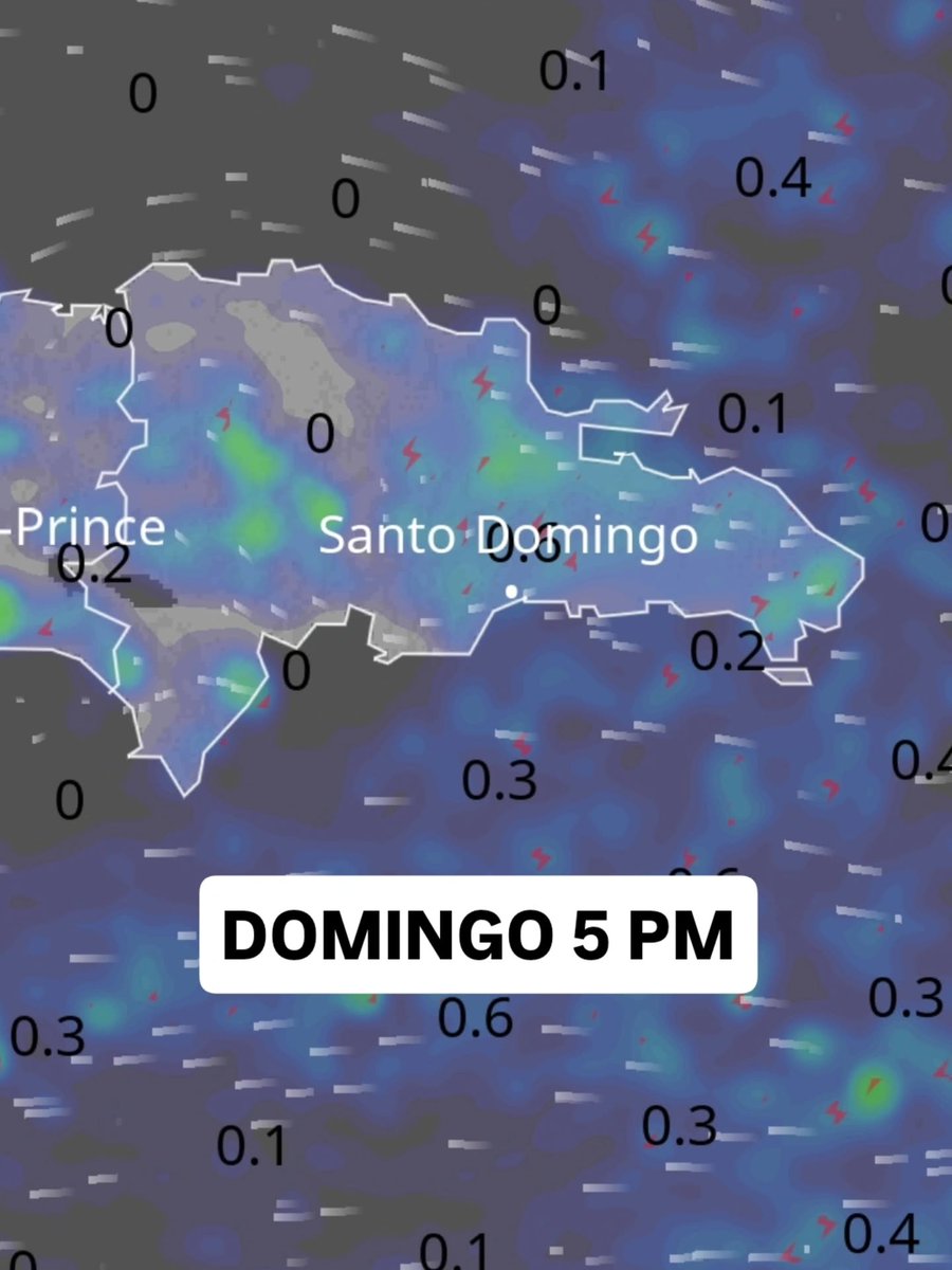 🔴Para el sábado se acercará la nueva vaguada, por lo que incrementarán los aguaceros más fuertes y las posibilidades de inundaciones serán mayores en la tarde, en gran parte del país. El domingo persistirán los aguaceros después del mediodía en República Dominicana.

Sigue ⬇️