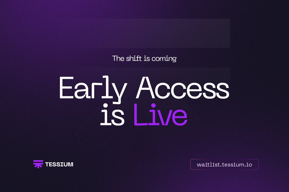 Tessium_io's tweet image. Changing the Web3 game as you know it.

Targeting the most crucial but ignored layers: onboarding &amp;amp; retention

The shift is coming 🪽

Early access means early access 👉
waitlist.tessium.io