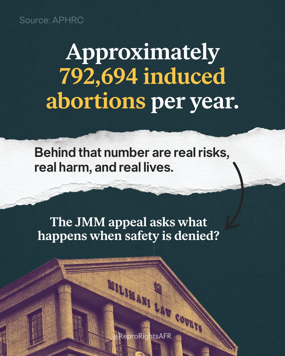 The JMM case matters because it exposes a deadly national reality in Kenya.

In 2023 alone, an estimated 792,684 induced abortions occurred in the country, with the vast majority being unsafe. 

JMM’s death was not an isolated tragedy. She was a survivor of sexual violence who