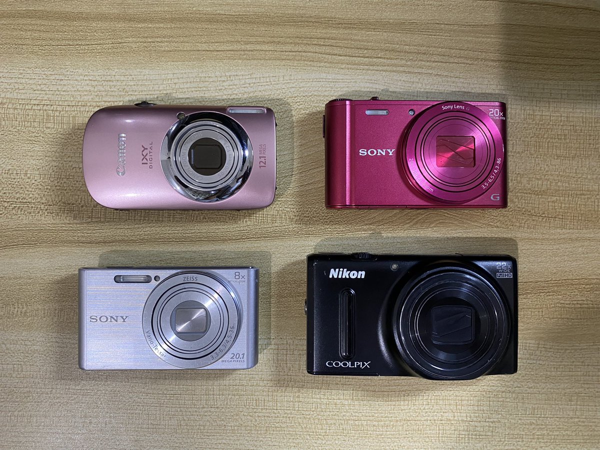 Alhamdulillah sudah sampai 
Yang berminat boleh langsung dm IG atau wa 085811564368 aja ya.

- canon ixy 510 ( ixus 110 is ) baby pink
- sony wx350 merah
- sony W830 silver
- nikon S9600 hitam

Semua kamera berfungsi normal

Untuk harga diatas 2jt ya

Wts wtb digicam sony nikon