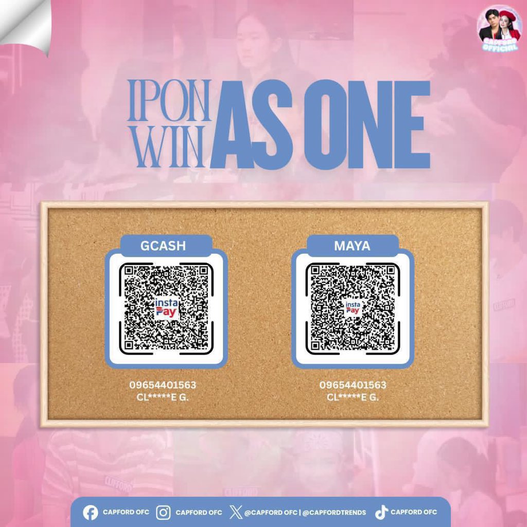 CapFordOFC's tweet image. Ipon as one.
Win as one. 🤝

As one community, we come together to support CapFord through this donation drive. All contributions will be used for votings and future projects, helping make upcoming activities possible and successful.

We deeply appreciate any support you are able…