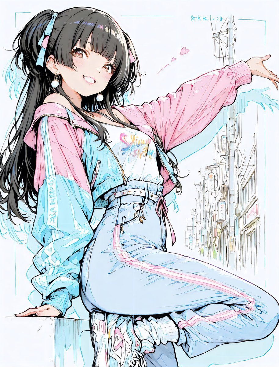 ＃竜胆ガールズ

「こんばんは。今日も疲れ様。」

夕暮れの街は、まだ少しだけ熱を残していて。
電線の影が伸びるたびに、今日という一日が静かに終わっていくのがわかる。

黒姫は、いつもの場所に腰かけていた。