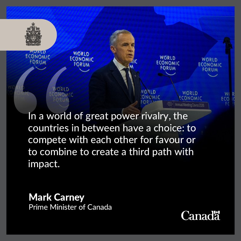 KanadaBotschaft's tweet photo. "Wir sind ein stabiler, zuverlässiger Partner – in einer Welt, die alles andere als stabil und zuverlässig ist – ein Partner, der langfristige Beziehungen aufbaut &amp; schätzt."

Rede von PM Mark Carney beim @wef in deutscher Übersetzung (durch @Int_Politik): https://t.co/IeD5OW2bdp https://t.co/opVPzx0ckg