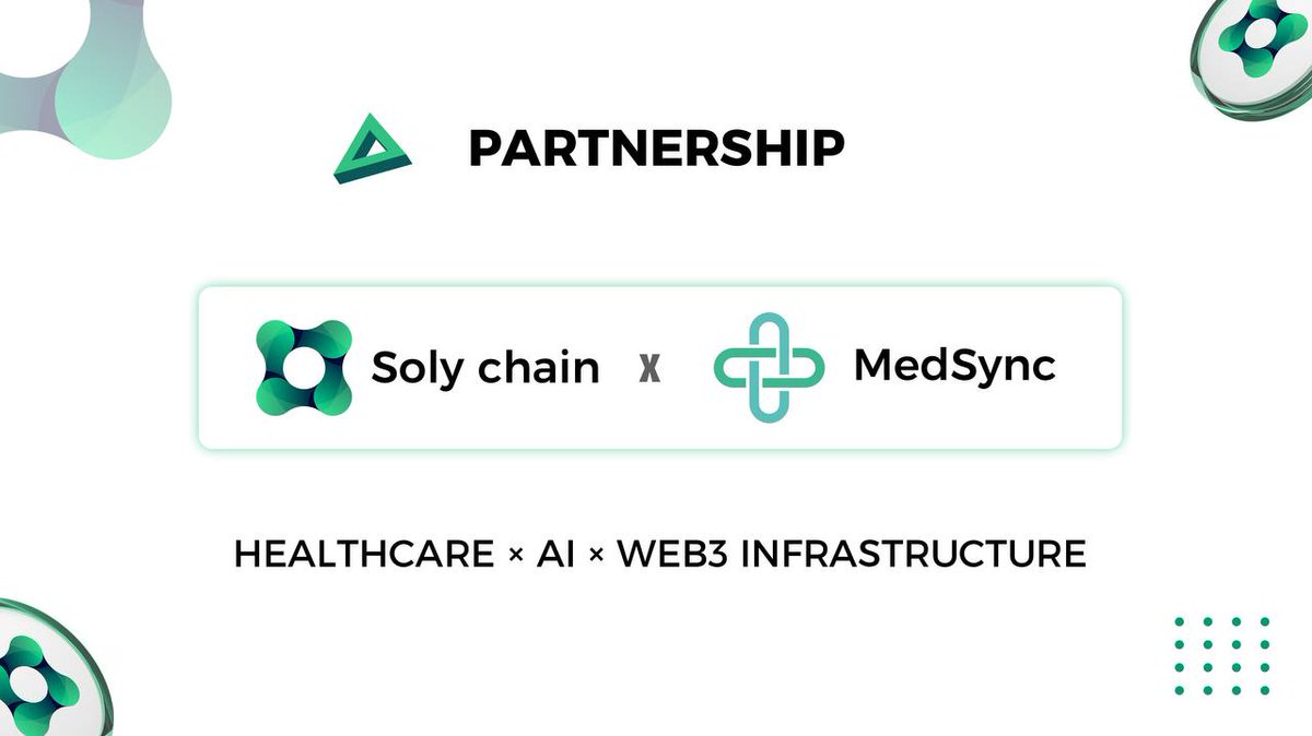 Soly Chain🤝 MedSync

<a href="/MedSyncNews/">MedSync</a> is an AI-powered healthcare data platform that combines blockchain technology and real-world health data to enable secure, privacy-first, and user-owned health management.

By integrating MedSync’s AI health insights and user-owned data model