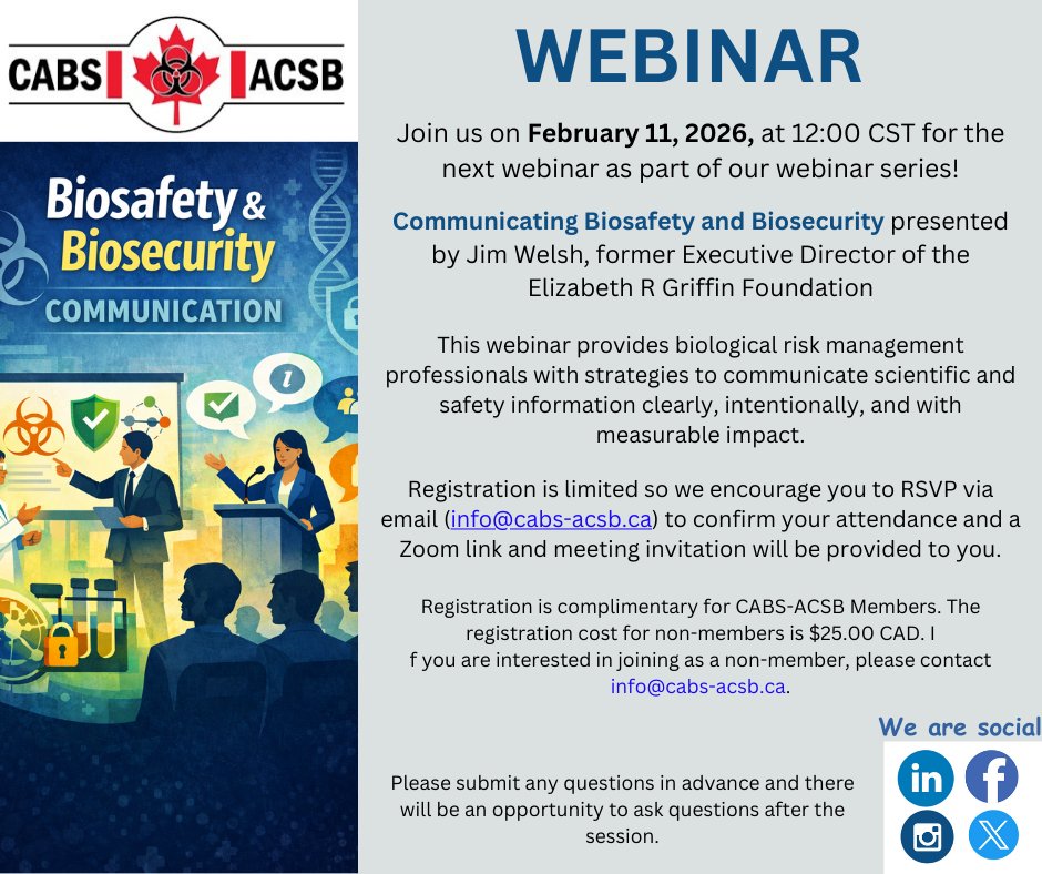 Canadian Association For Biological Safety tweet media