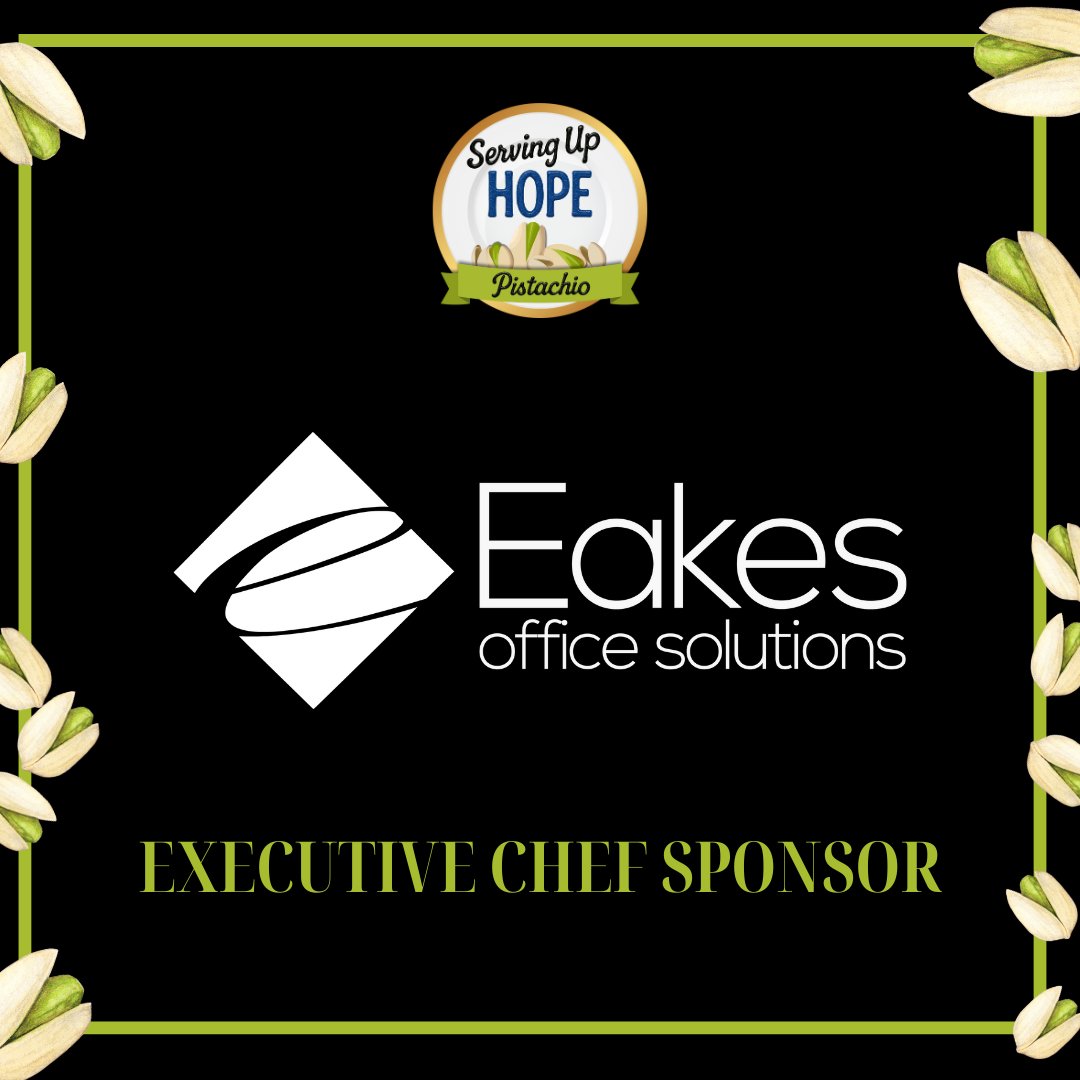 We’re sincerely thankful to our Executive Chef Sponsor,  Eakes Office Solutions, for supporting Serving Up Hope.

Your generosity helps bring this event to life, and we are truly grateful for your partnership with Hope Harbor.