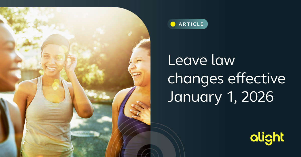 AlightSolutions's tweet image. New year, new leave laws! See what changed in 2026 &amp;amp; how to stay compliant. Read the roundup: alig.ht/jYFX50Y0iSj

#LeaveManagement #HR