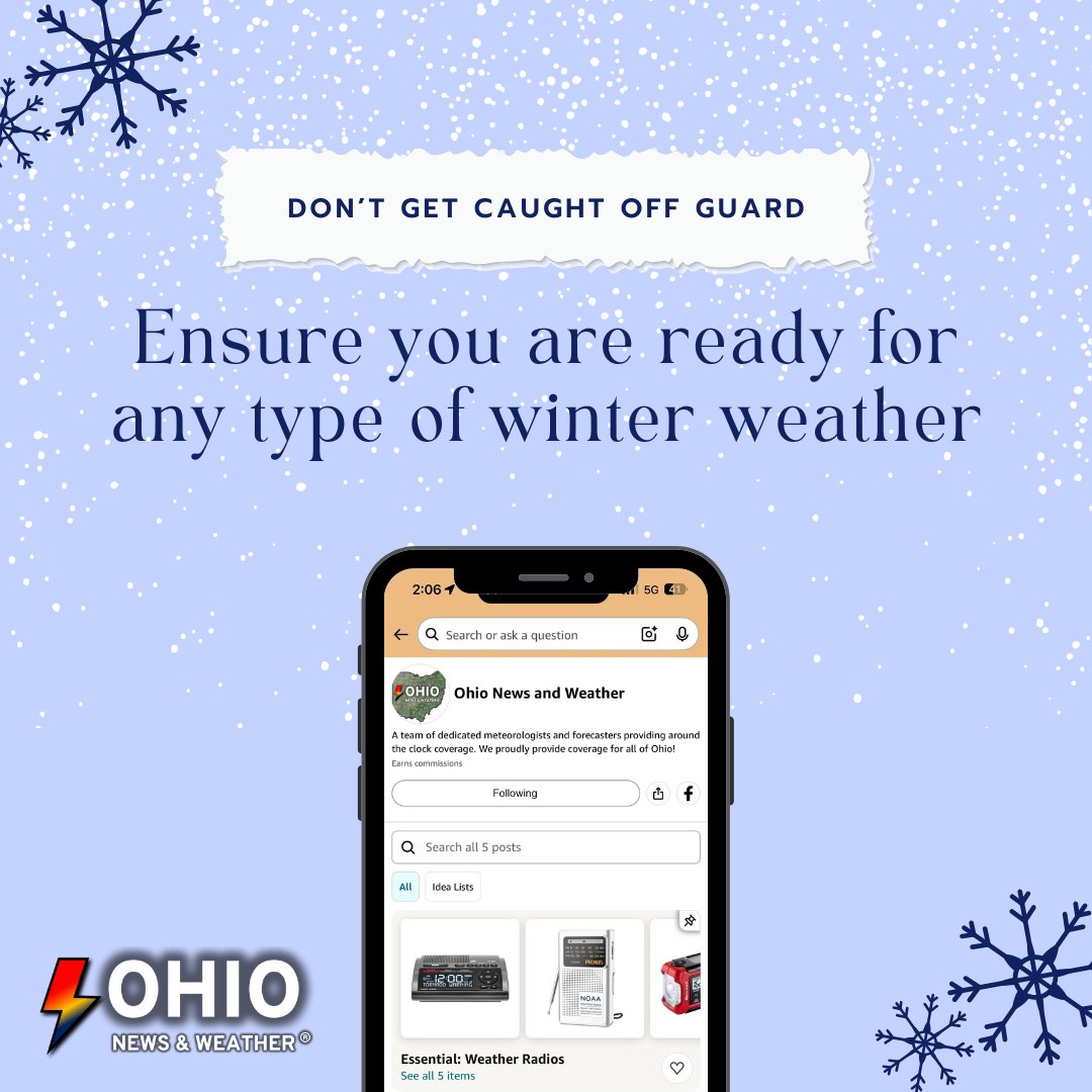 If you're going to doom scroll, at least make it productive 🤷‍♀️🤷‍♂️

Our Amazon Storefront has a great list of things we would consider "Winter Weather Essentials!" Anything you would add? amazon.com/shop/ohionewsw…