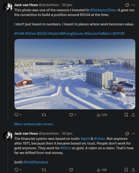 JackvHees's tweet photo. Are you starting to see the bigger picture regarding the silver price and Sotkamo?   

Target thesis per share: €4.30 😃 

#Gold #Silver #RealMoney (exit) #Goldstandard #IOUs (#Fiat) #SotkamoSilver $SOSI #MiningStocks #StocksToWatch #DYOR https://t.co/hNkd68qqdC