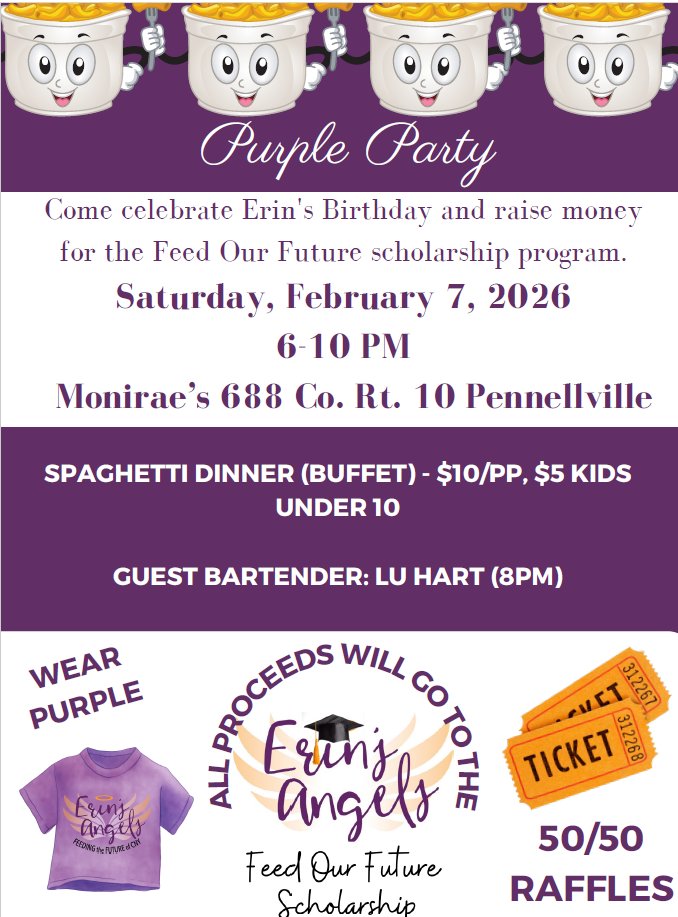 Please join us in celebration of Erin's birthday and support our Feed our Future scholarship program!