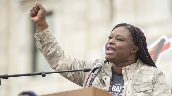 disclosetv's tweet image. JUST IN - Anti-ICE protester, Nekima Levy Armstrong, who led storming of Minneapolis church arrested by feds — Fox