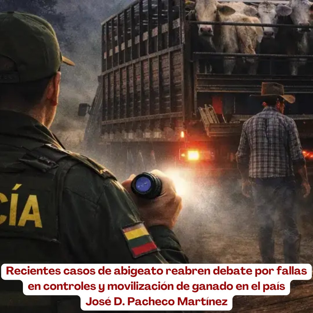 La seguridad rural sigue siendo una condición indispensable para la sostenibilidad y la confianza en el campo colombiano. 🌱🤝

@fedegan <a href="/jflafaurie/">José Félix Lafaurie</a> <a href="/ContGanadero/">CONtexto Ganadero</a>  #SeguridadRural #ConstruyendoGanadería #OrgullosamenteGanaderos