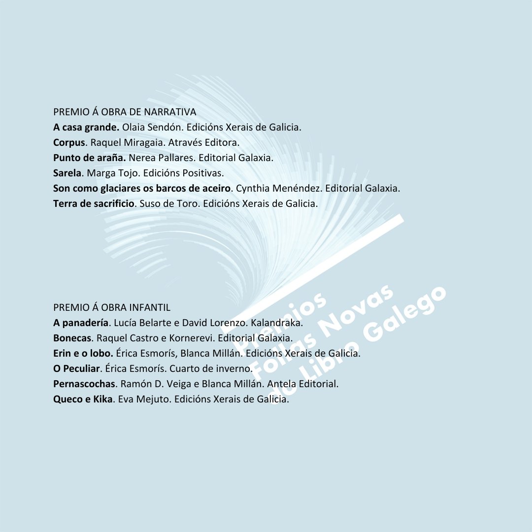 Premios Follas Novas do Libro Galego tweet media