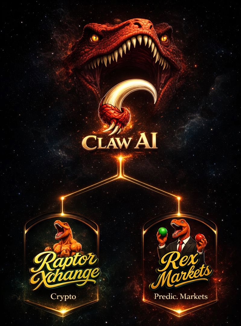 Claw AI is the brain of RaptorX 🧠 A purpose-built conversational AI model  designed for 1 thing: Turning market chaos into decision-grade intelligence  across Prediction Markets & Crypto. It powers everything we