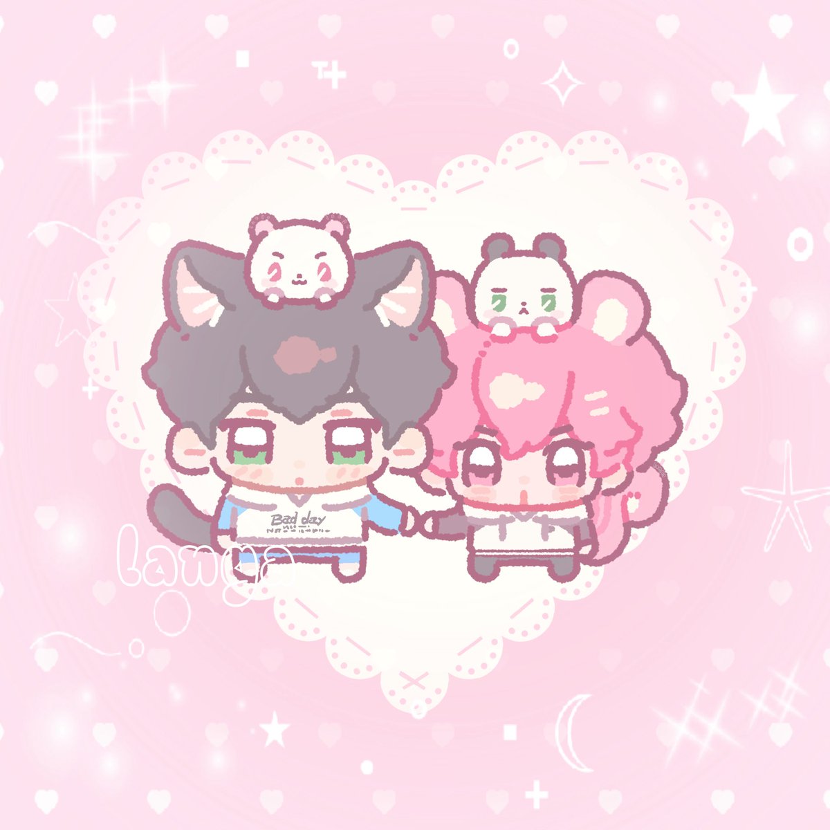 ✨ ･ ｡
∴｡*💗
✨     ･ﾟ*｡･
　　🖤*ﾟ｡🖤
           ･ ﾟ*｡･ﾟ｡
　   🖤　･｡°*. ﾟ💗     
  　　ﾟ｡·*･｡ ﾟ*ﾟ･｡ * ｡✨
　　ﾟ *.｡💗*ﾟ｡🖤　･ﾟ･｡  
　✨* ｡･ﾟ*.｡   ｡ *  *. ﾟ ﾟ🖤｡ ﾟ*ﾟ｡
       *  *   🖤 ﾟ*ﾟ｡ * ﾟ*･｡ ﾟ*ﾟ｡💗   ✨