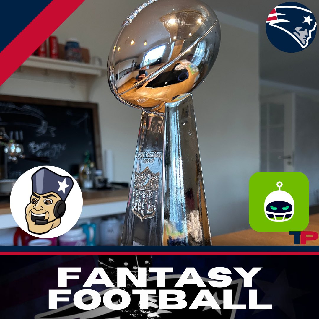 PatsTrashtalk's tweet image. In unserer Trashtalk Patriots -Dynastie Fantasy Liga- exklusiv für Patreons konnte sich in diesem Jahr Markus zum zweiten Mal in 4 Jahren die Vince Lombardi Trophy sichern!

Herzlichen Glückwunsch 🎈🎊🎉🍾 

Werde Supporter!

patreon.com/join/Trashtalk…