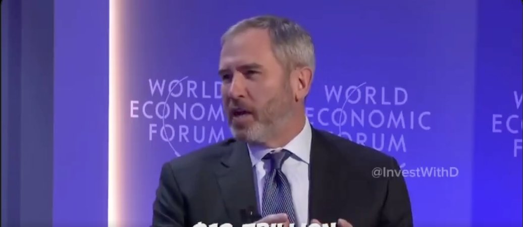 1914ad's tweet image. There's only one representatives of a crypto company invited to the main stage at @wef: Ripple CEO Brad Garlinghouse

There are no representatives of Bitcoin because it's not a crypto company, it's a sound money protocol.