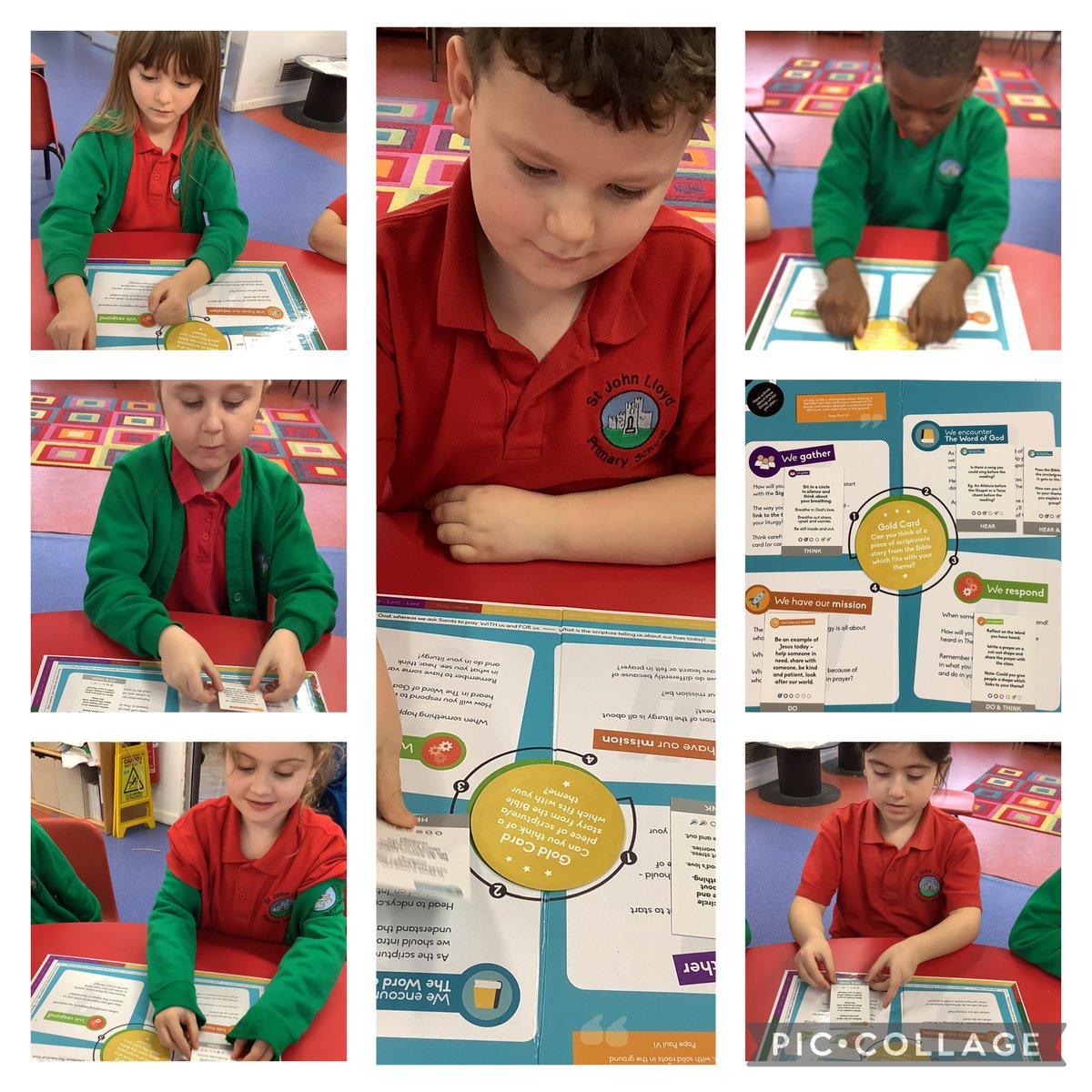 SJLCARDIFF's tweet photo. #Year2 throughly enjoyed planning their #CelebrationOfTheWord, focused on the #HolySpirit at the Baptism of Jesus, using our ‘Let Us Pray 2gether’ prayer box 🙏. #Branch3 #RED #Article14 @cardiffmenevia https://t.co/7h4JFe1Ul6