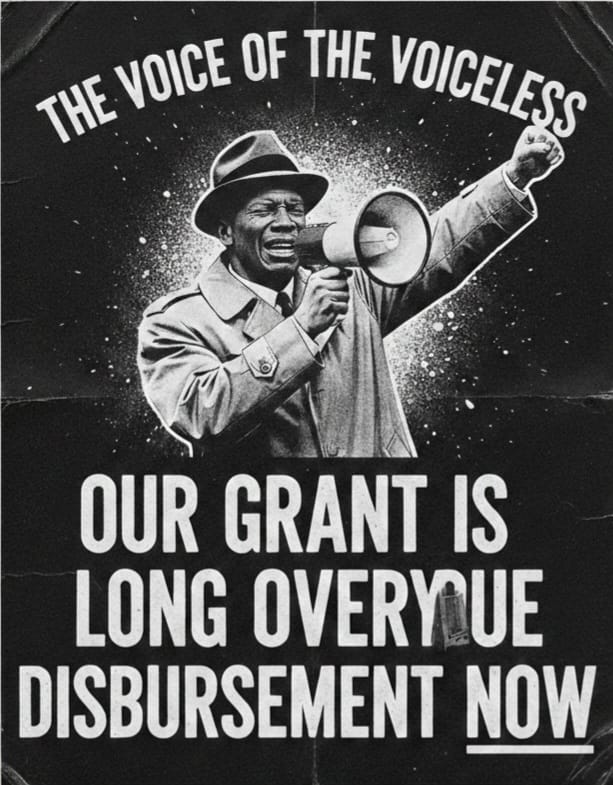 Madekings1's tweet photo. We are getting tired of postponment of disbursement of the grants meant for the poor Nigerian masses,

Many are dying, many are suffering of hunger, no alerts no going back.
@realDonaldTrump 
@NigeriaGov 
@UNHumanRights 
@UN 
@vdmempire 
@tedcruz 
@MikeArnoldTruth https://t.co/EBqTAFQsHR