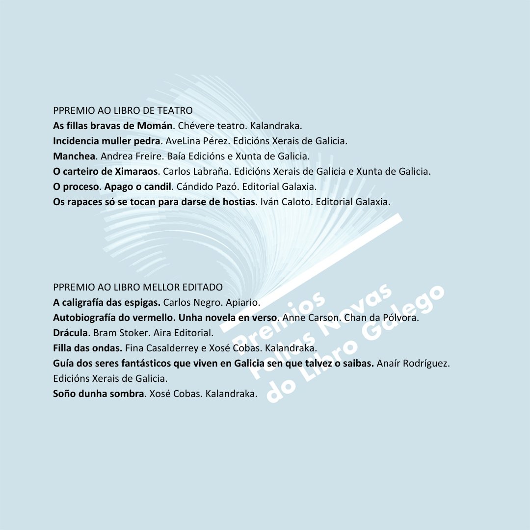 Premios Follas Novas do Libro Galego tweet media