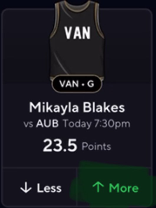 DionBoykin1's tweet image. My WCBB POTD she put up 44pts ly in this matchup before OT and finished with 55pts good luck and get money!!! #NODAYSOFFSZN