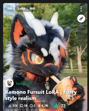 vadigr123's tweet photo. New Update Fursuit LoRA for NoobAI:

-> https://t.co/W70xTkvmQd <-

#fursuit , #kemono, #civitai, #ai, #lora, #tensorart, #seaart, #realistic, #realism, #furry, #FursuitEveryday, #FursuitFriday, #noobai, #il https://t.co/1vH2NX5Nhl