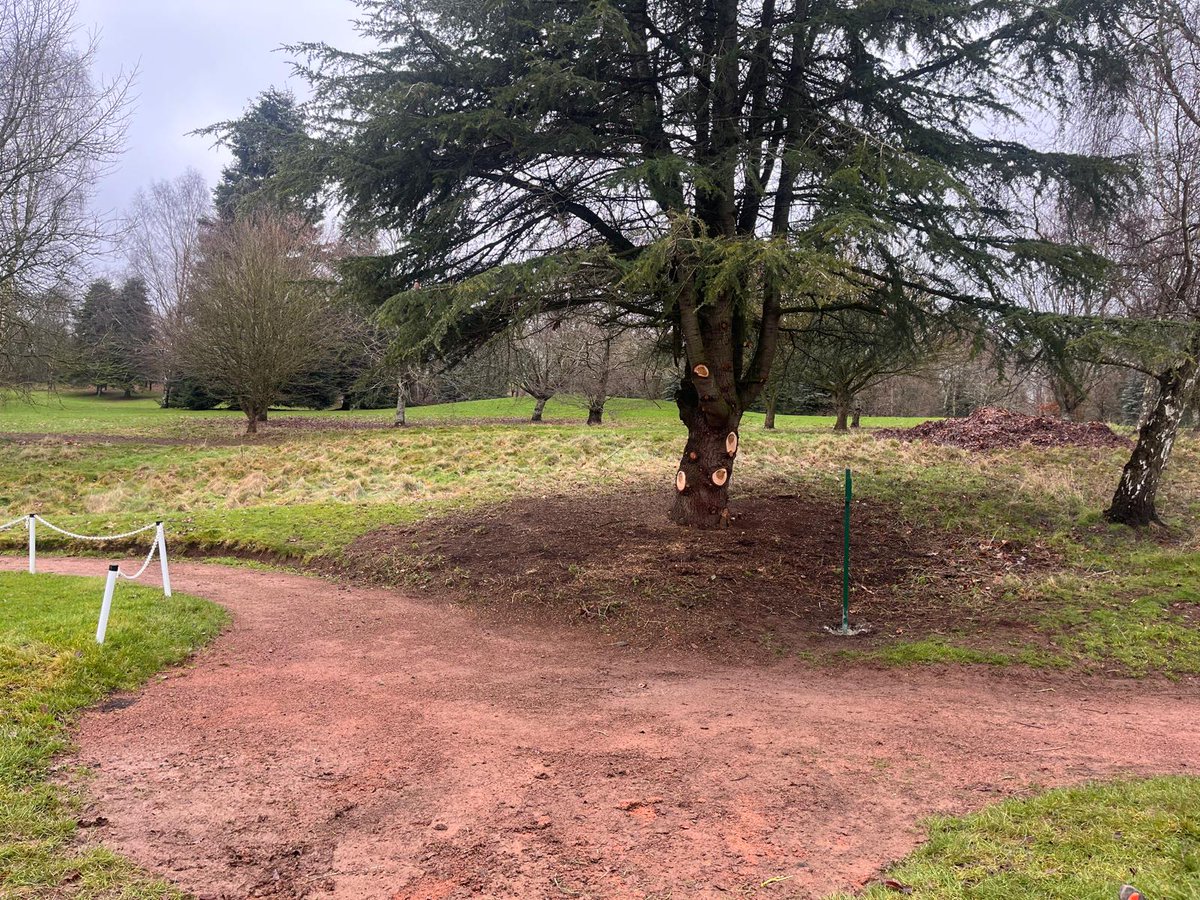 BromsgroveGK's tweet photo. Finishing off the works around the 16th lake by installing new life buoys and signage #greenkeeping #treeworks #Golf https://t.co/eIJOsWy1ds