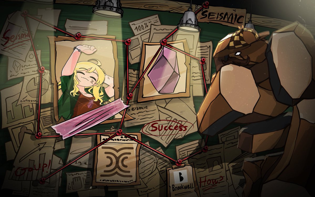All roads lead to Seismic? 🧐 A great mystery is about to be solved.

Thanks to <a href="/Clairrr69/">Clairrr</a> , for this drawing! Every little detail on the investigation board is absolutely amazing!
<a href="/xealistt/">Xealist</a> <a href="/NoxxW3/">Noxx</a> <a href="/heathcliff_eth/">Heathcliff</a>