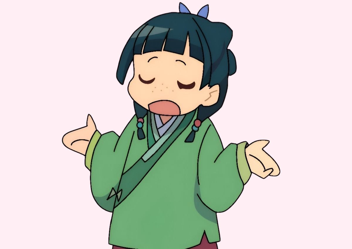 maomao’s thoughts about jinshi are basically like…

okay, fine...he looks like some kind of celestial nymph. the way he smells is delicious, his voice literally sends shivers down my spine, his gaze is way too intense, his body is annoyingly beautiful, and for some reason i