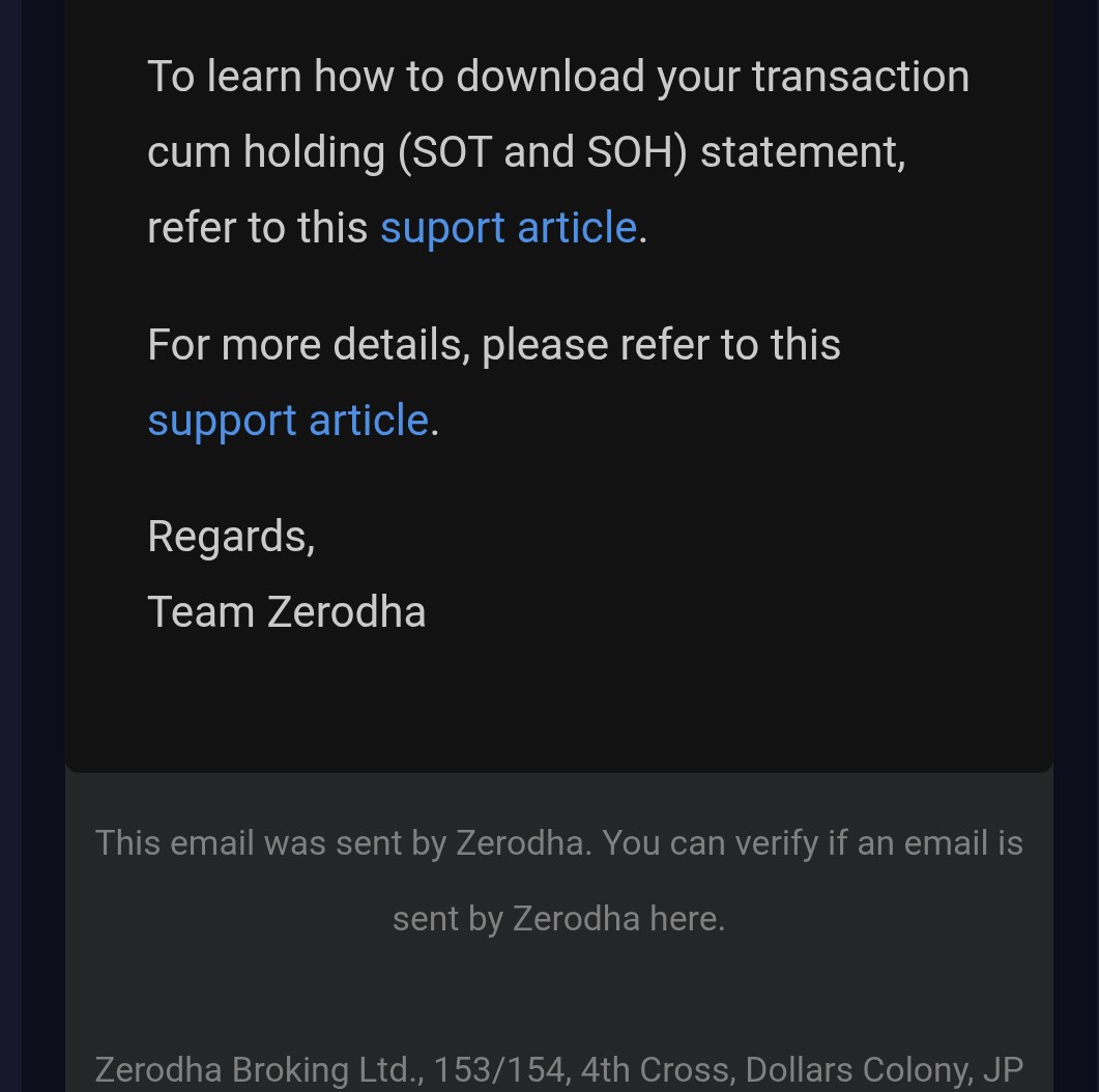 apsaliya's tweet photo. @zerodha typo in one of your emails https://t.co/M2IbHJ3q7X