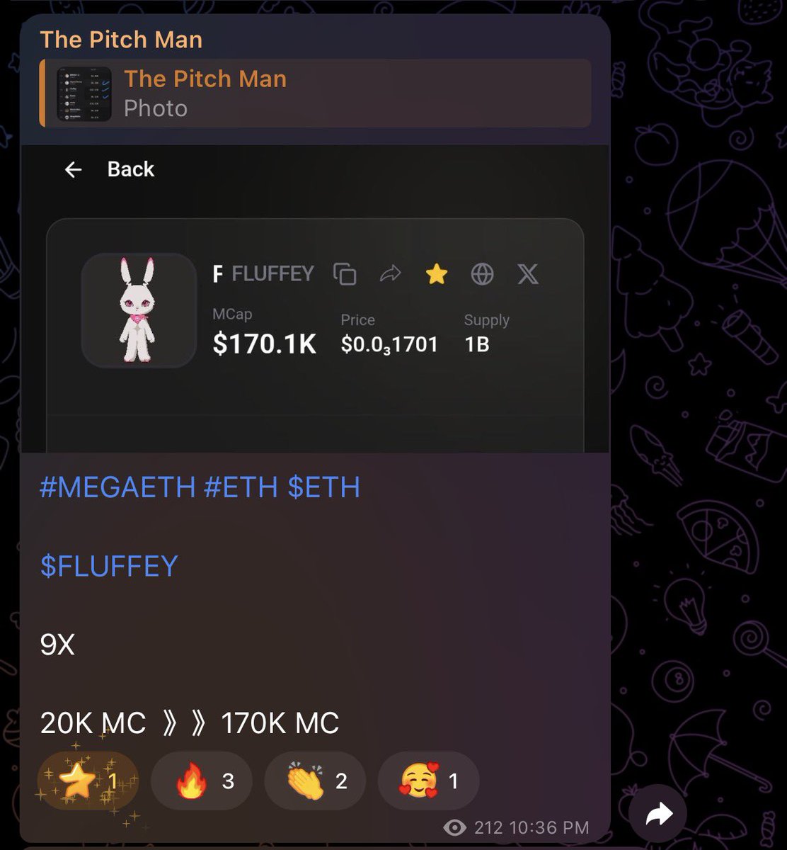 megabridgeX's tweet image. $FLUFFEY 170k mc congrats if you bought using megabridge.fun