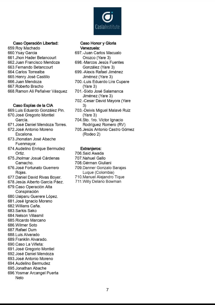 No olviden nuestro email casla.venezuela@gmail.com