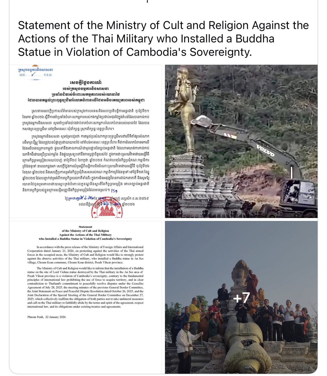 TiffinyWonder's tweet photo. Thailand is invading Cambodia 🇰🇭 https://t.co/ItEr4pLw3h