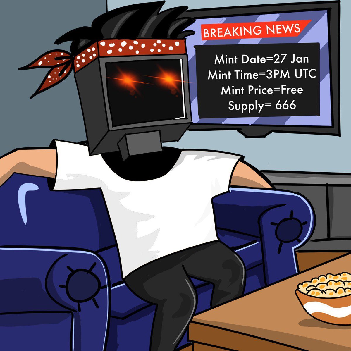 𝐌𝐈𝐍𝐓 𝐃𝐄𝐓𝐀𝐈𝐋𝐒 

SUPPLY - 666
MINT Date - 27th Jan 
MINT TIME - 3 PM UTC 
MINT PRICE - FREEMINT 

LIKE + RT, Tag 3 Friends and Drop your ETH address below for WL