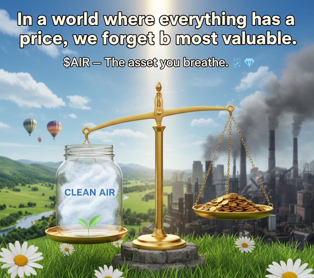 voronin_kosta's tweet photo. In a world where everything has a price, we forget what's most valuable. Clean air is a future scarcity we're tokenizing today.
$AIR is the asset you breathe. 🌬️💎
#Crypto #CleanAir #AIRtoken #Web3 https://t.co/FKeoeo1FG5