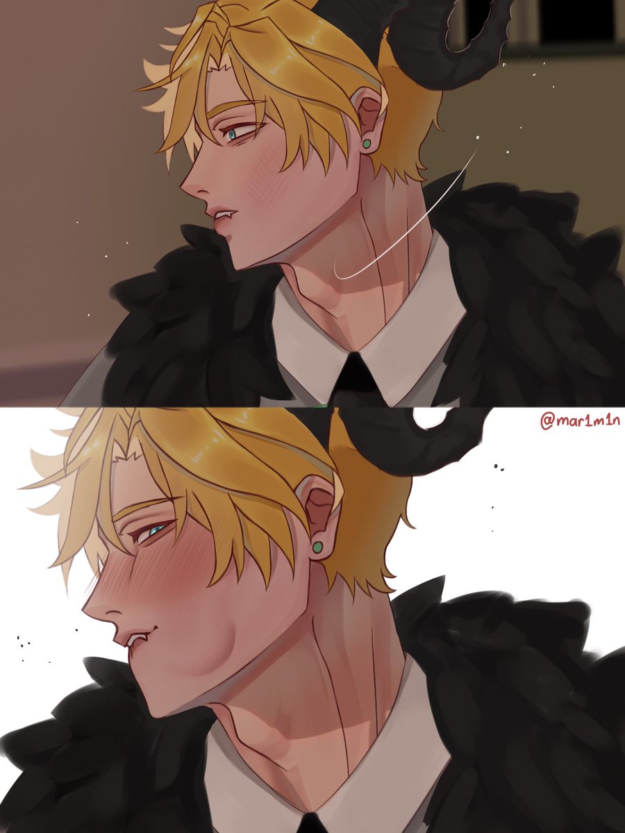 mar1m1n's tweet image. His fangies (ver 2 in replies)
#obeyme #ObeyMeSatan #ObeymeIDO