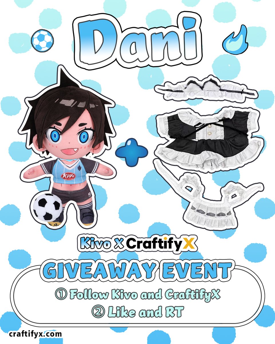 kivonotbabu's tweet image. 400% Funded! Thank you so much for your support!📷  To celebrate, we’re hosting a Plush + Maid Outfit Giveaway~  

How to join: 
• Follow @kivonotbabu &amp;amp; @craftifyxco 
• Like &amp;amp; RT this post 

 Winner will be announced on Jan 29 (shipping fee not included and previous purchasers…