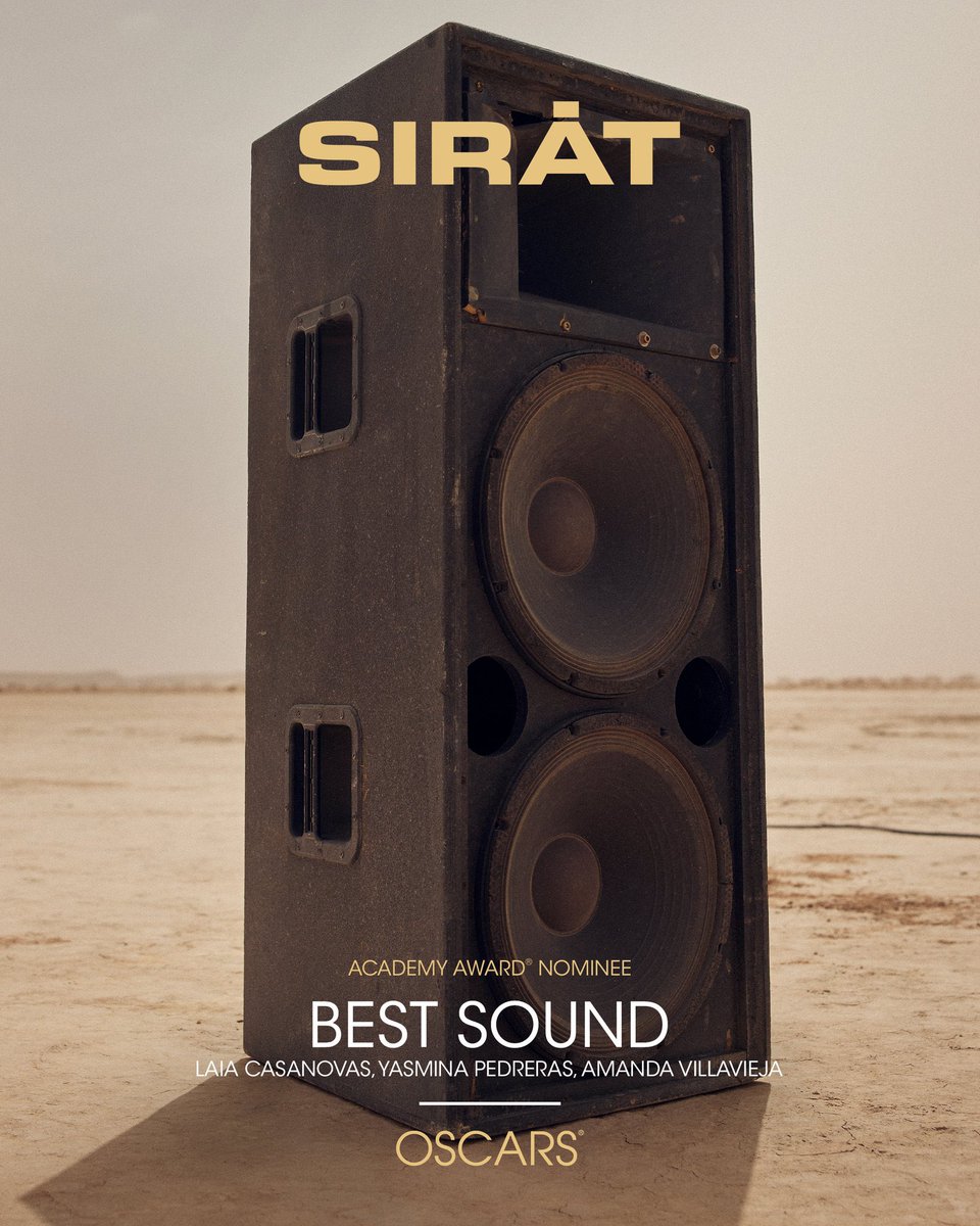 JuanRoures's tweet image. «Sirāt» es la primera película nominada al Oscar al mejor sonido con un equipo enteramente femenino. Muchísimas felicidades a las españolas Laia Casanovas, Amanda Villavieja y Yasmina Praderas, que han hecho historia por partida doble.