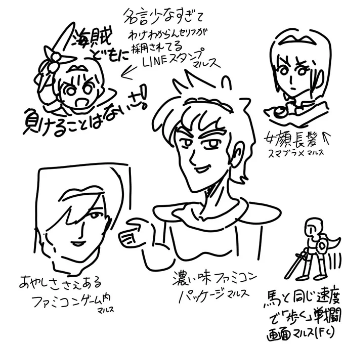 好きなマルス(ぜんぶうろ覚え) 