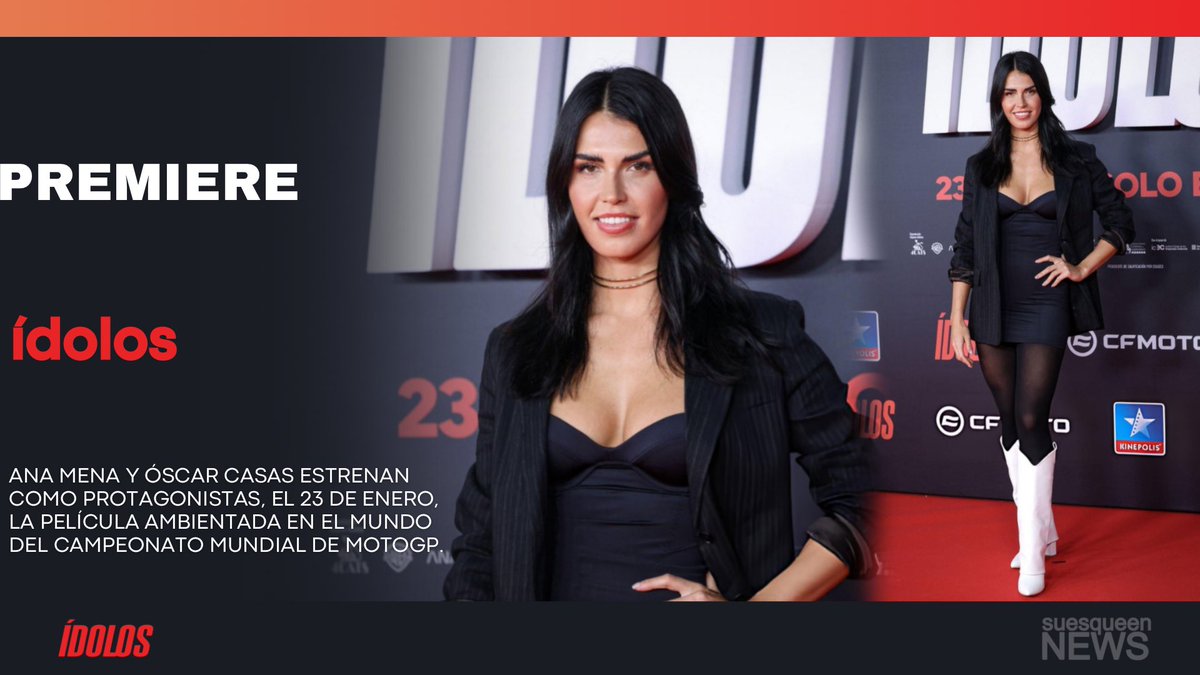 Sofía Suescun (<a href="/sofiasuescun/">SOFIA💫</a>) en la premiere de "ÍDOLOS".

🏍️ La película protagonizada por Ana Mena y Óscar Casas se estrana el 23 de enero en cines.

#Ídolos