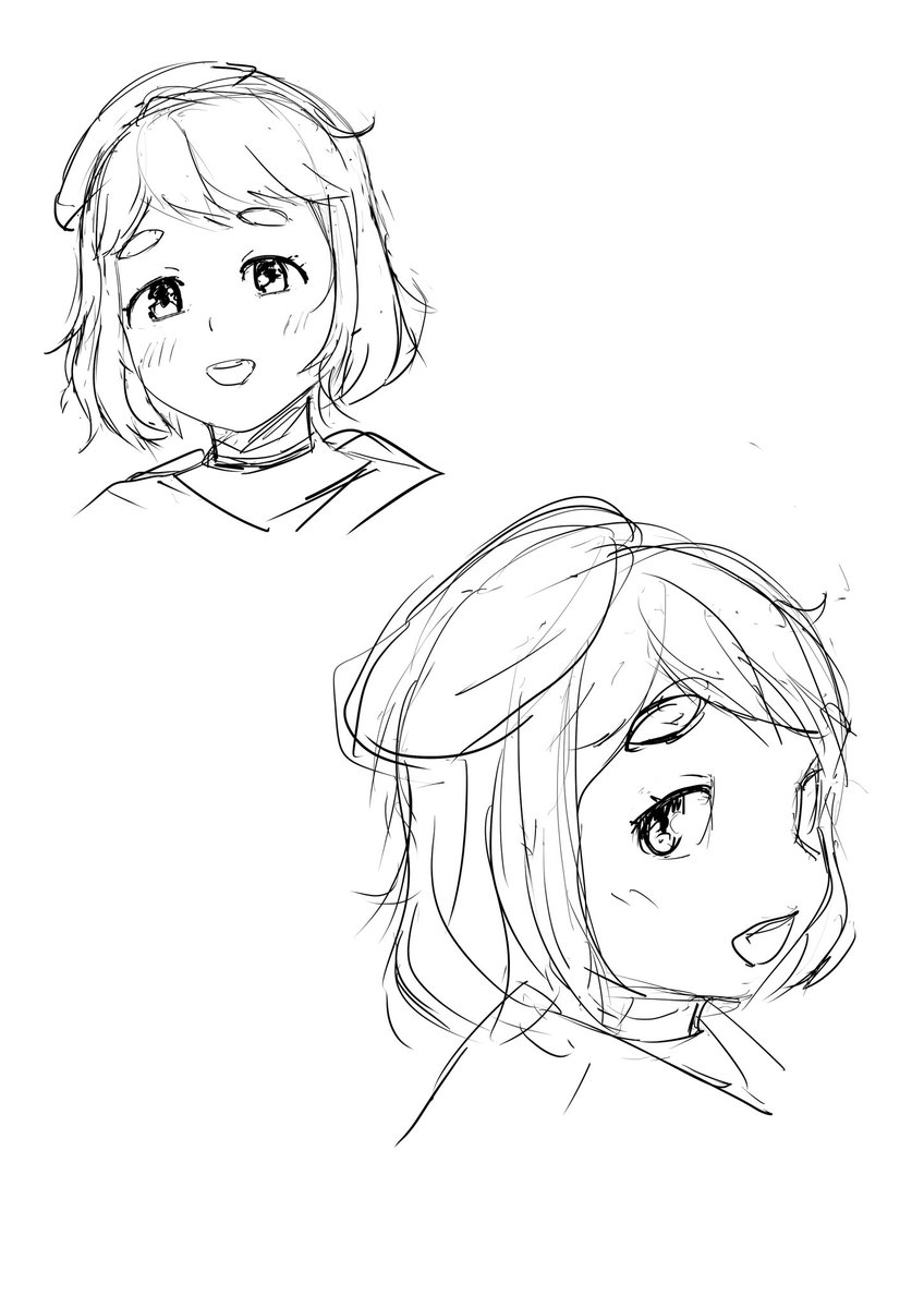 女の子の練習もしてみた　これは町田ちまさん