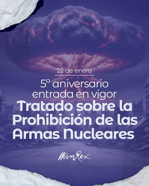 CNCTVGranma's tweet photo. Reitera Canciller cubano firme apoyo de Cuba a la universalización del Tratado sobre la Prohibición de Armas Nucleares
@BrunoRguezP en X
A 5 años de la entrada en vigor del Tratado sobre la Prohibición de Armas Nucleares (#TPAN), la urgencia del desarme nuclear es incuestionable https://t.co/QF8M6gehdR