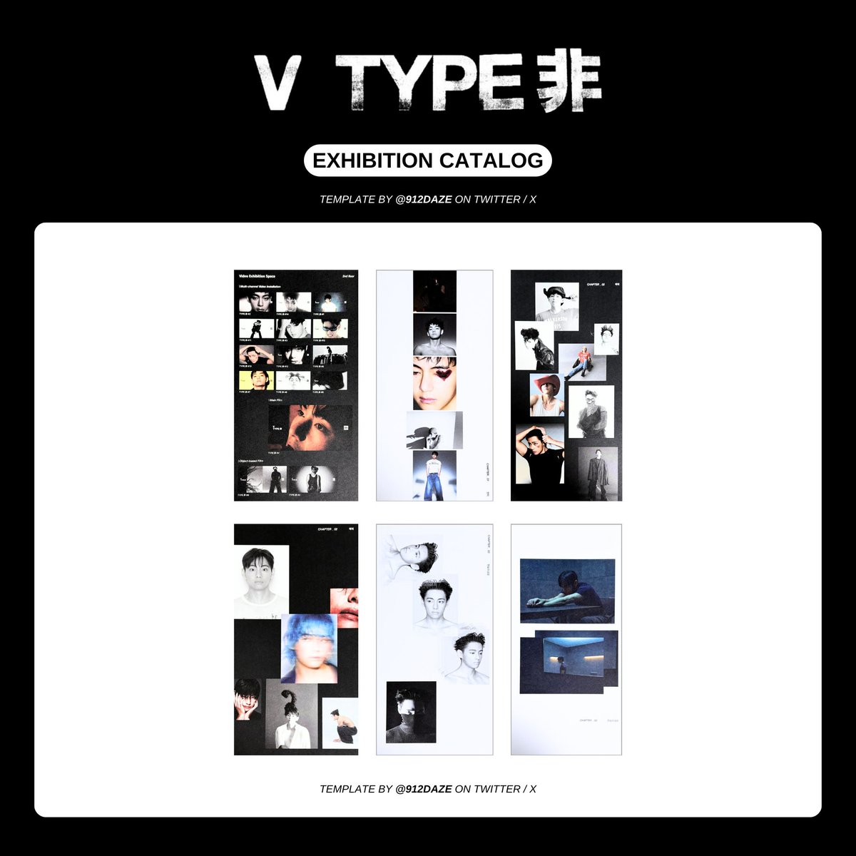 BTS TAEHYUNG PHOTOBOOK PB POSTER SET WISHLIST WL TEMPLATES