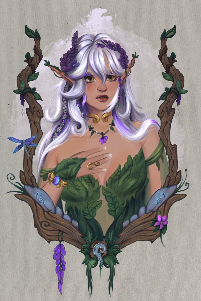 lyrierria's tweet photo. Here is my Wisteria Druid Commission,

Commissions are open, feel free to commission me, wehe! #druid #wow #restorationdruid #commission #art #2dart #originalcharacter #characterdesign #yourcharacterhere #ych #vgen #commissionopen

https://t.co/5DhsjyPCS6 https://t.co/lT4d5848t9