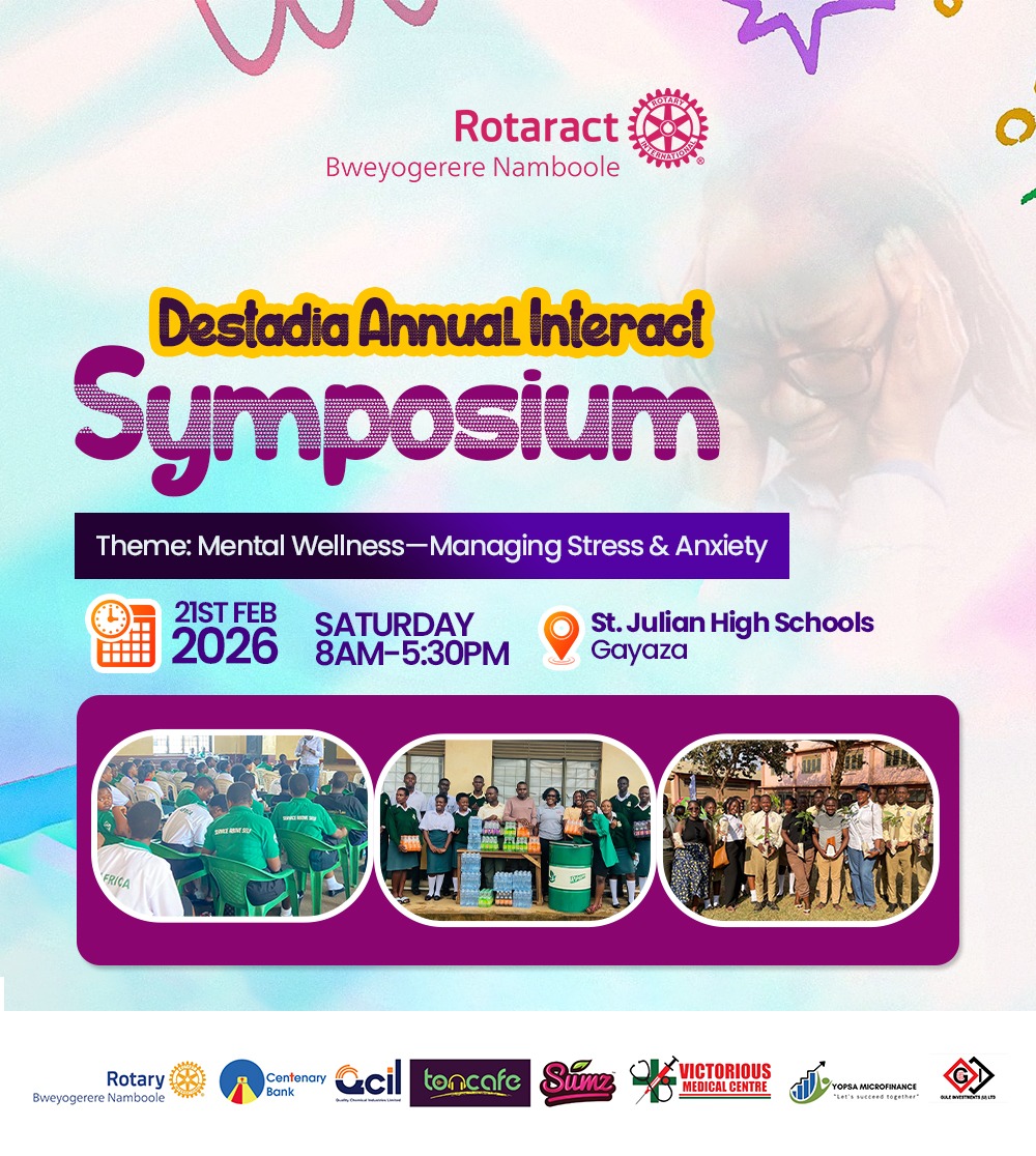 Destadia's tweet image. Get ready for the Destadia Annual Interact Symposium on 21st Feb 2026, at St. Julian High School  Gayaza from 8am to 5:30pm.

A safe space for learning, healing, and empowerment. Swipe to see highlights from past editions.

#DestadiaPR 
#DestadiaInteractSymposium