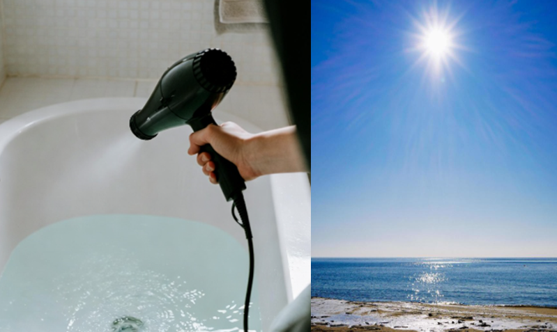 climacritic's tweet image. Solo il sole può scaldare gli oceani.
Se siete convinti che la temperatura degli oceani salga a causa dell'effetto serra, cioè che sia l'atmosfera a scaldare l'acqua, allora crederete anche che con un fon potete scaldare l'acqua di una vasca.
Provateci e poi mi dite!