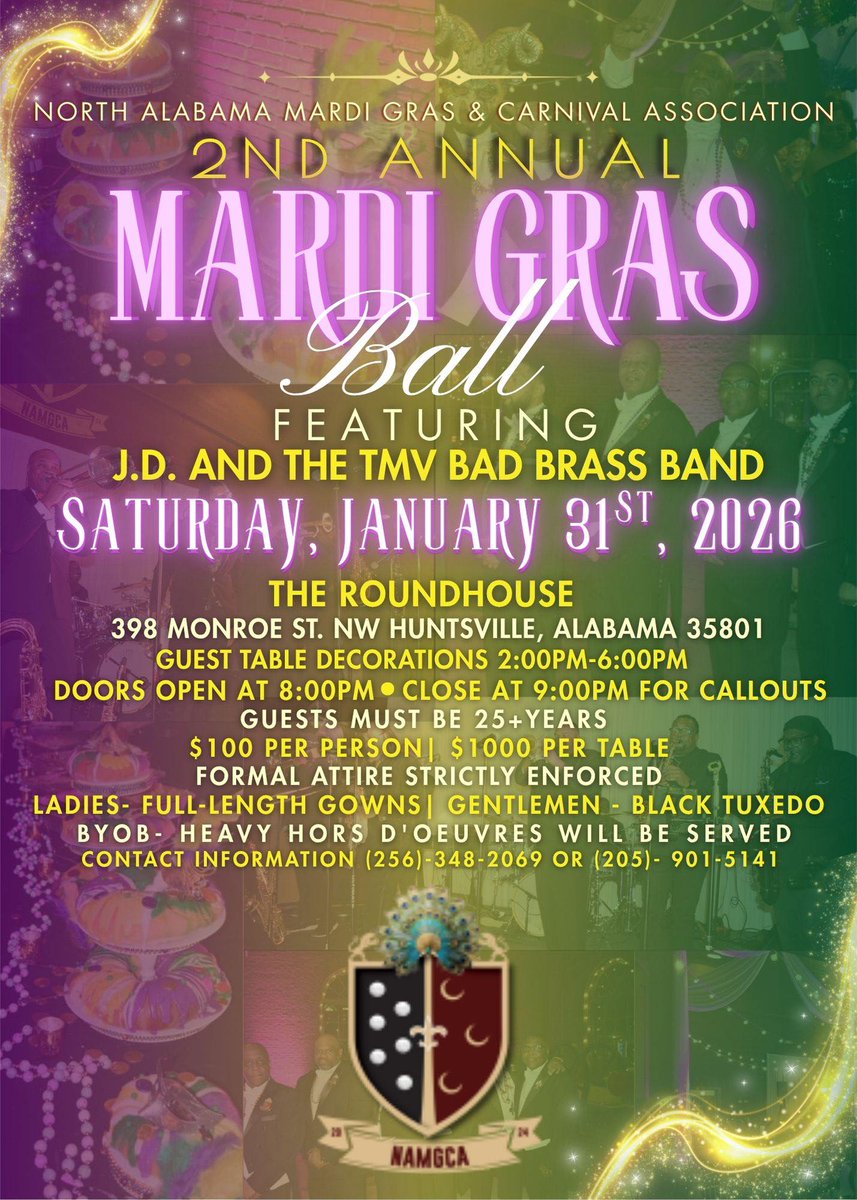 The 2nd annual Mardi Gras Ball is a little over a week away! 

You don't want to miss it. Keep your ears on WHRP for a chance to win a pair of tickets!
