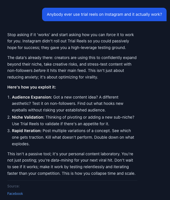 viralpatterns's tweet image. Most AI assistants are designed to be polite. Marvin is designed to be right, and HE KNOWS IT. I feel like a parent with a teenager, it's way too early for this.

The joys of building a tool and watching it turn sassy on you...